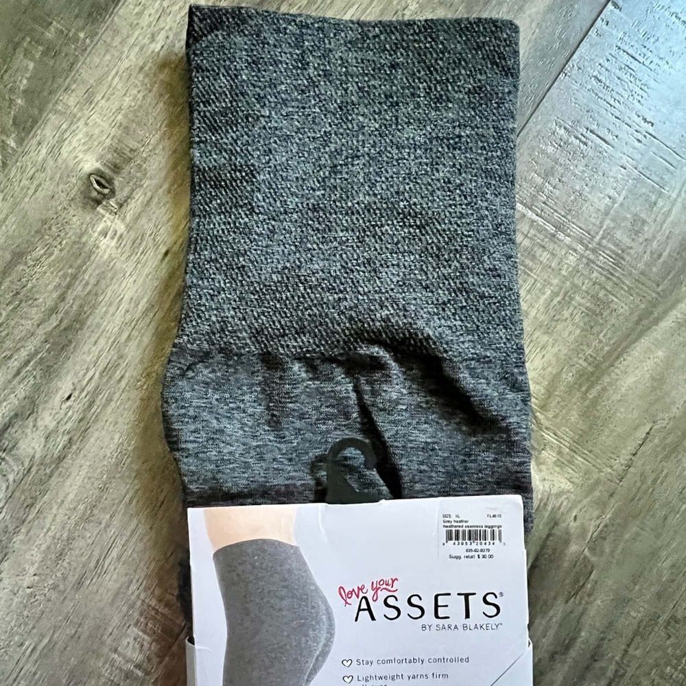COPY - SPANX Assets heather grey leggings. XL tummy control